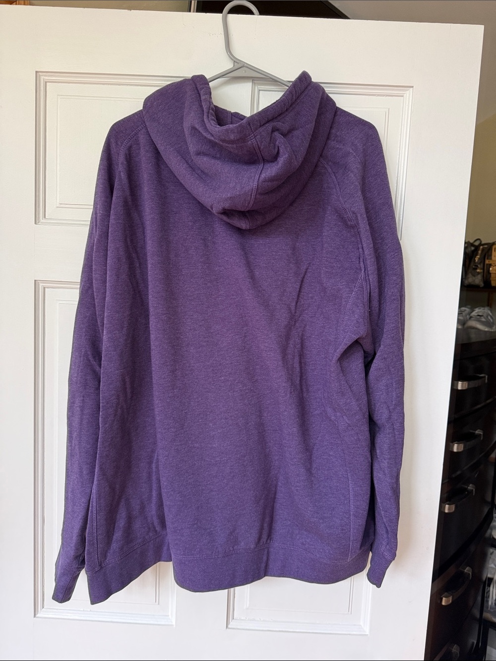 Champion Purple JMU Hooded Sweatshirt with White Drawstrings - Picture 2 of 4